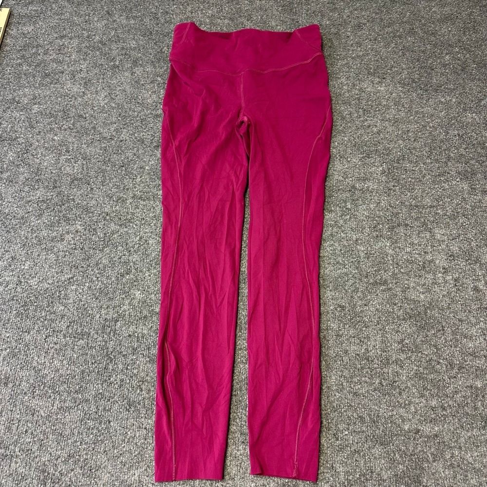 Lululemon Leggings Womens Size 6 Magenta Pink High Rise Athletic Yoga